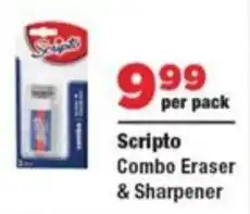 OK Foods Scripto Combo Eraser & Sharpener offer