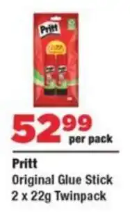 OK Foods Original Glue Stick Twinpack offer