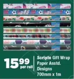 OK Foods Scripto Gift Wrap Paper offer