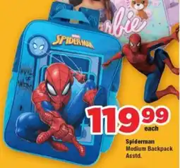OK Foods Spiderman Medium Backpack offer