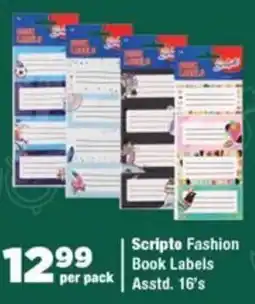 OK Foods Scripto Fashion Book Labels offer