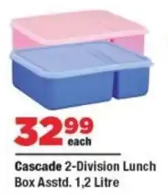 OK Foods Cascade 2-Division Lunch Box offer