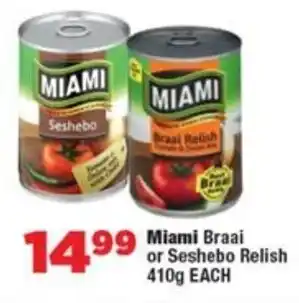 OK Foods Miami Braai or Seshebo Relish offer