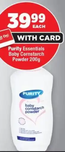 OK Foods Purity Essentials Baby Cornstarch Powder offer