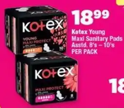 OK Foods Kotex Young Maxi Sanitary Pads offer