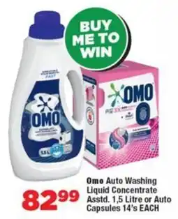 OK Foods Omo Auto Washing Liquid Concentrate or Auto Capsules offer