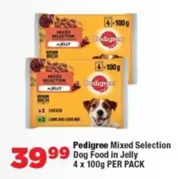 OK Foods Pedigree Mixed Selection Dog Food in Jelly offer