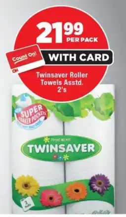 OK Foods Twinsaver Roller Towels offer