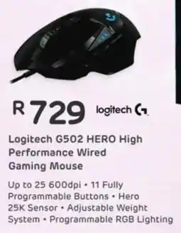Computer Mania Logitech G502 HERO High Performance Wired Gaming Mouse offer