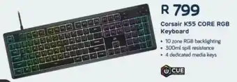 Computer Mania Corsair K55 Core RGB Keyboard offer