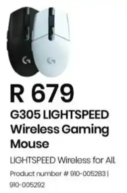 Computer Mania Logitech G305 Lightspeed Wireless Gaming Mouse offer