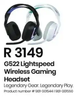 Computer Mania Logitech G522 Lightspeed Wireless Gaming Headset offer
