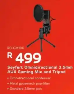 Computer Mania Redragon Seyfert Omnidirectional AUX Gaming Mic and Tripod offer