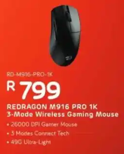 Computer Mania Redragon M916 Po 1K 3-Mode Wireless Gaming Mouse offer