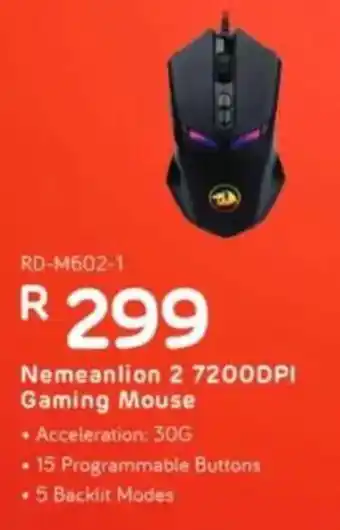 Computer Mania Redragon Nemeanlion 2 7200DPI Gaming Mouse offer