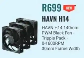 Computer Mania Aerocool HAVN H14 PWM Black Fan offer