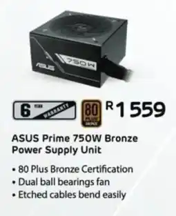 Computer Mania ASUS Prime 750W Bronze Power Supply Unit offer