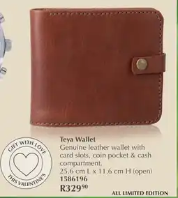 Justine Teya Wallet offer
