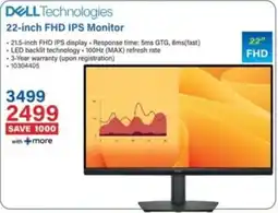 Incredible Connection Dell 22-inch FHD IPS Monitor offer