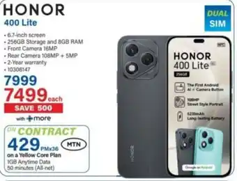 Incredible Connection Honor 400 Lite offer