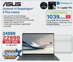 Incredible Connection ASUS Zenbook 14 Snapdragon X Plus Laptop offer