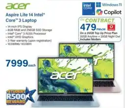 Incredible Connection Acer Aspire Lite 14 Intel Core 3 Laptop offer