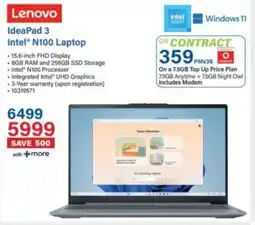 Incredible Connection Lenovo IdeaPad 3 Intel N100 Laptop offer