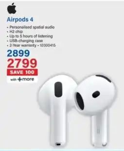 Incredible Connection Apple Airpods 4 offer
