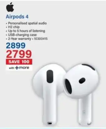 Incredible Connection Apple Airpods 4 offer
