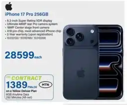 Incredible Connection iPhone 17 Pro 256GB offer