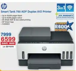 Incredible Connection HP Smart Tank 750 ADF Duplex AIO Printer offer
