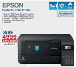 Incredible Connection Epson EcoTank L3560 Printer offer