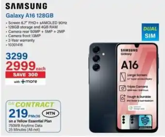 Incredible Connection Samsung Galaxy A16 128GB offer
