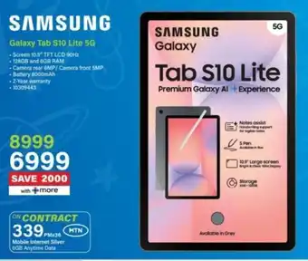 Incredible Connection Samsung Galaxy Tab S10 Lite 5G offer