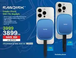 Incredible Connection SanDisk Creator Phone SSD 1TB, MagSafe offer