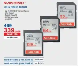 Incredible Connection SanDisk Ultra SDHC 128GB offer