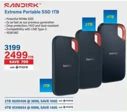 Incredible Connection SanDisk Extreme Portable SSD 1TB offer