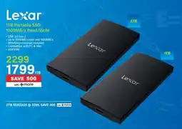 Incredible Connection Lexar 1TB Portable SSD 1000MB/s Read/Write offer