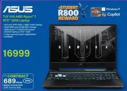 Incredible Connection ASUS TUF A15 AMD Ryzen 7 RTX 3050 Laptop offer
