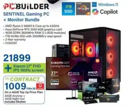 Incredible Connection PCBuilder SENTINEL Gaming PC + Monitor Bundle offer
