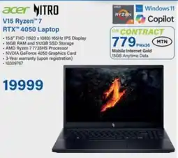 Incredible Connection Acer V15 Ryzen 7 RTX 4050 Laptop offer
