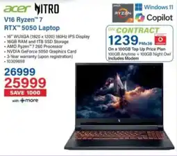 Incredible Connection Acer V16 Ryzen 7 RTX 5050 Laptop offer