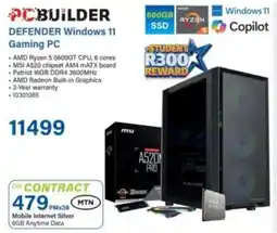 Incredible Connection PCBuilder DEFENDER Windows 11 Gaming PC offer