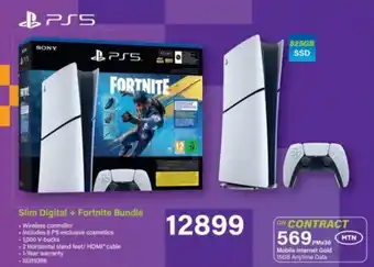 Incredible Connection PS5 Slim Digital + Fortnite Bundle offer