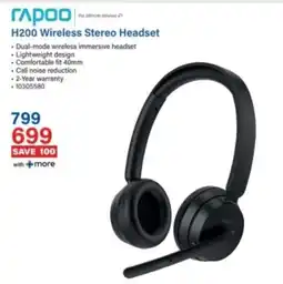 Incredible Connection Rapoo H200 Wireless Stereo Headset offer