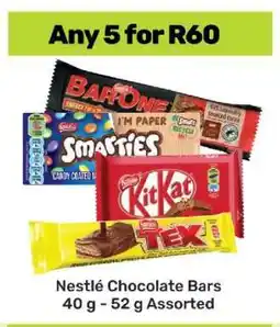 Game NESTLE CHOCOLATE BARS offer