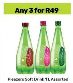 Game Pleazers Soft Drink 1 L Assorted offer