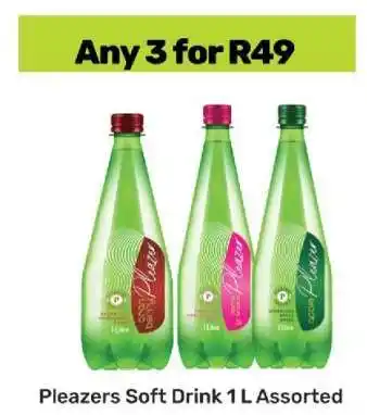 Game Pleazers Soft Drink 1 L Assorted offer
