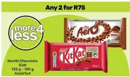 Game NESTLE CHOCOLATE SLAB offer