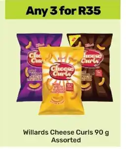Game Willards Cheese Curls 90 g Assorted offer